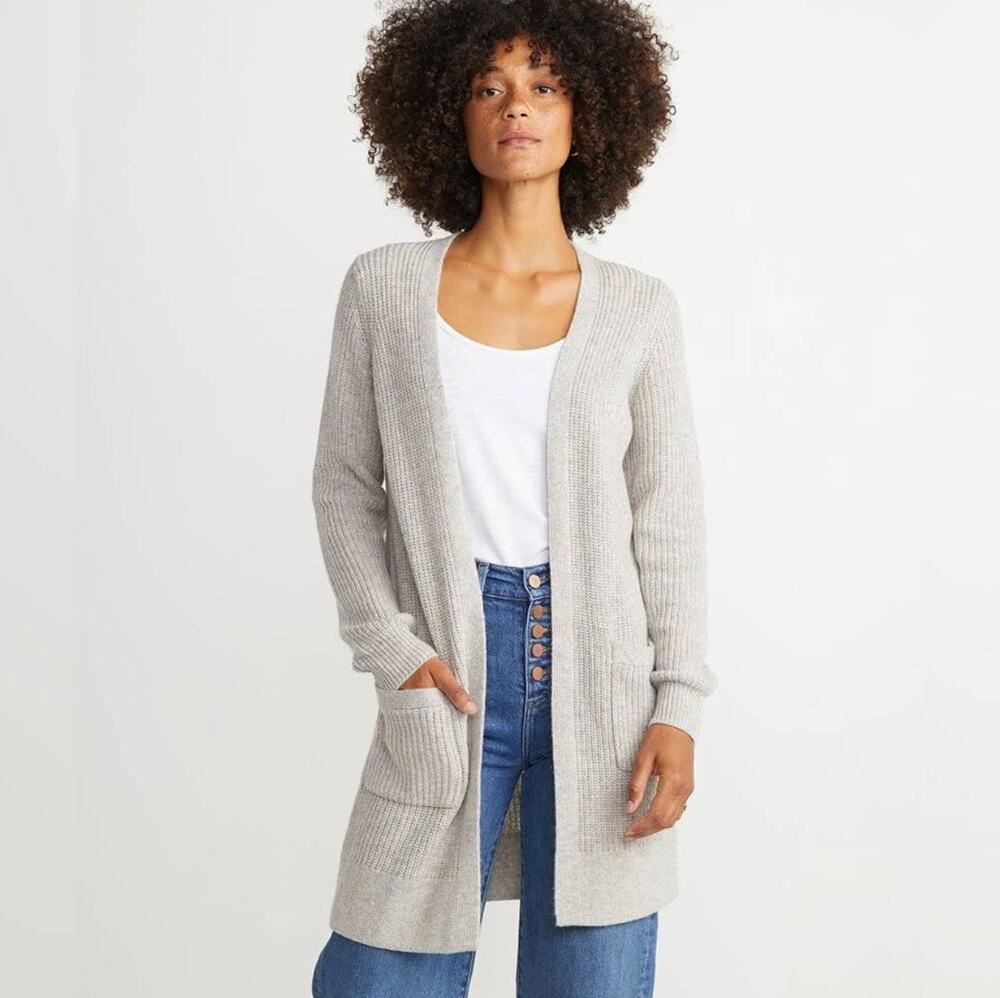 Marine Layer Women's Cabin Cardigan in Grey Size Small